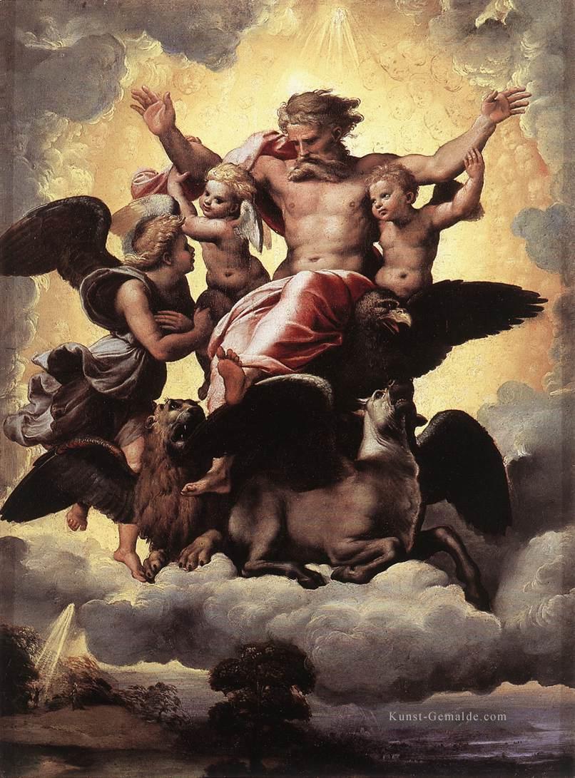 Die Vision des Ezechiel Renaissance Meister Raphael Ölgemälde